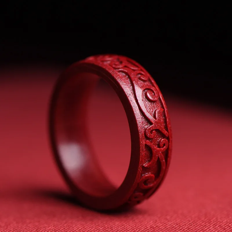 Luxury Gifts Jewelry & Watches Namfleg Mostar - Natural Authentic Cinnabar Ring Gift Girlfriend