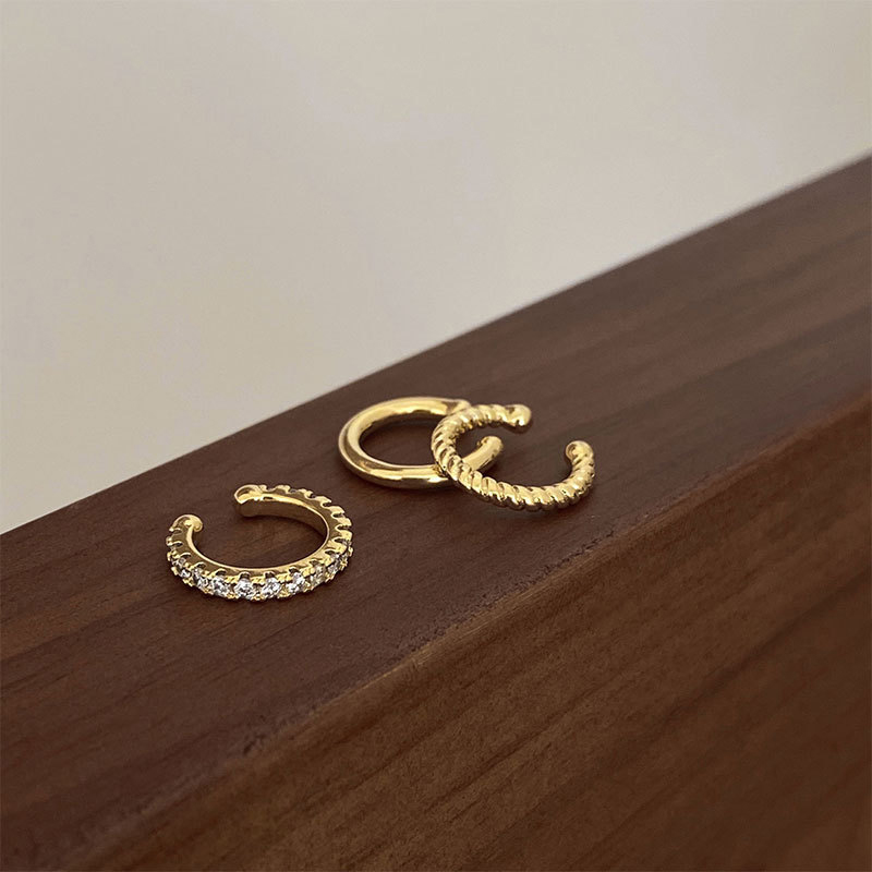 Ear Cuff No Piercing - NEW SALE 3Pcs Simple Round Wrap