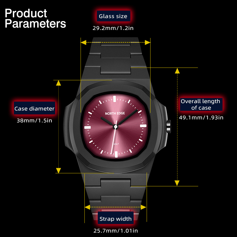 NORTH EDGE Watch for Man New V - Jewelry Box Organizer Watches 评论和价格