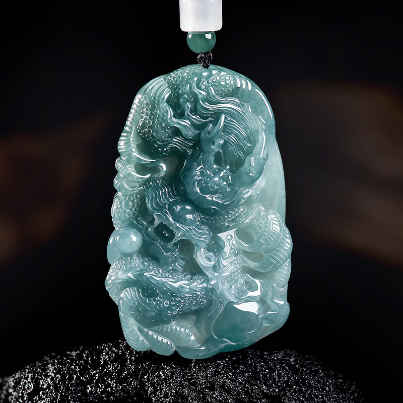 Natural Burmese Jadeite Dragon - Luxury Gifts Jewelry & Watches Namfleg Mostar 评论和价格