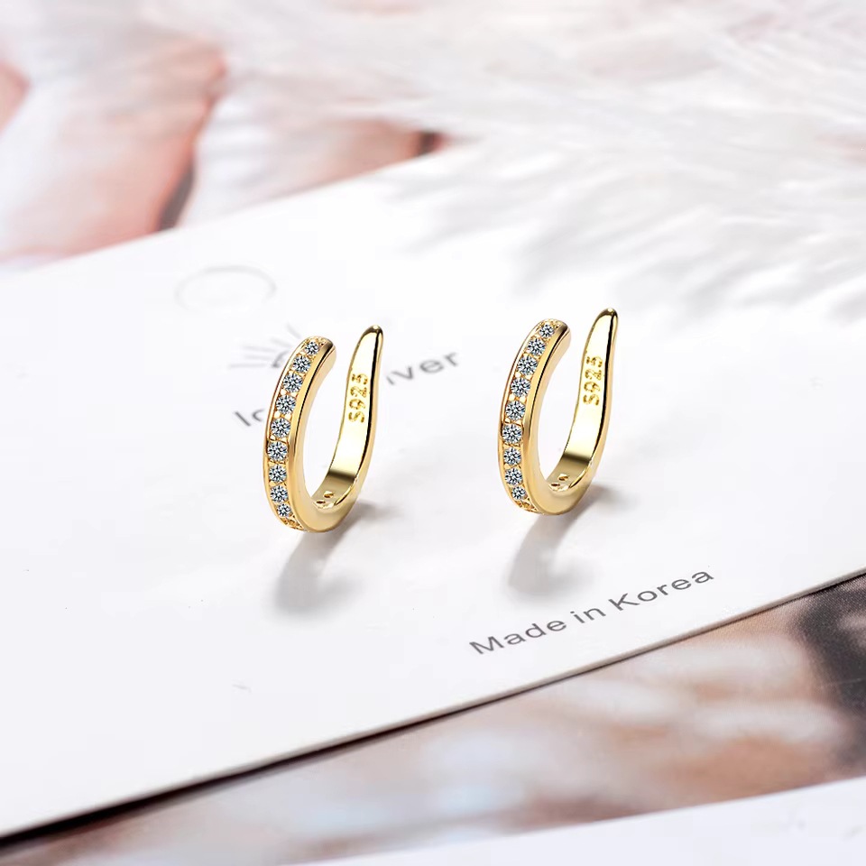 925 Sterling Silver Full Moiss - Ear Cuff No Piercing 评论和价格