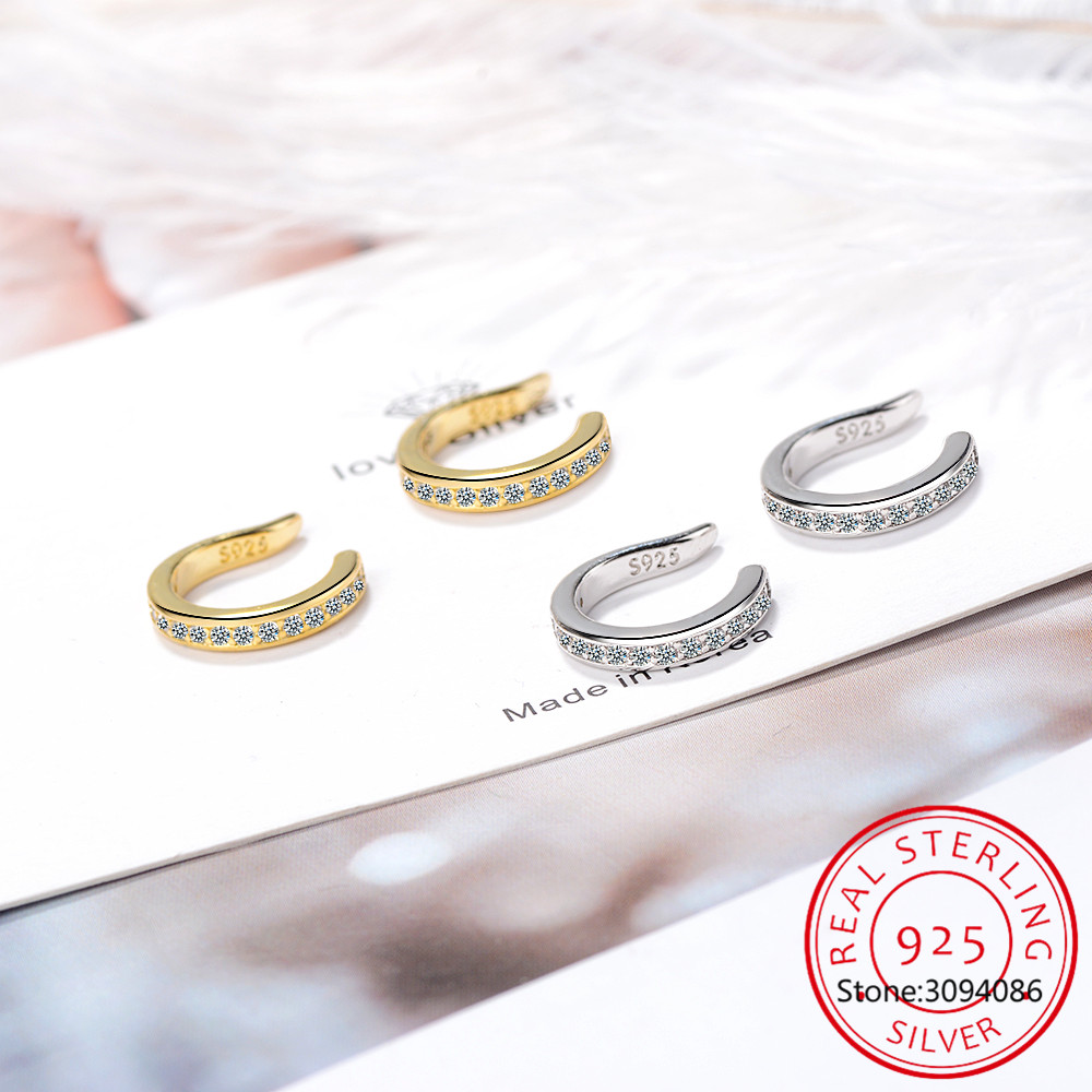 925 Sterling Silver Full Moiss - Ear Cuff No Piercing 评论和价格