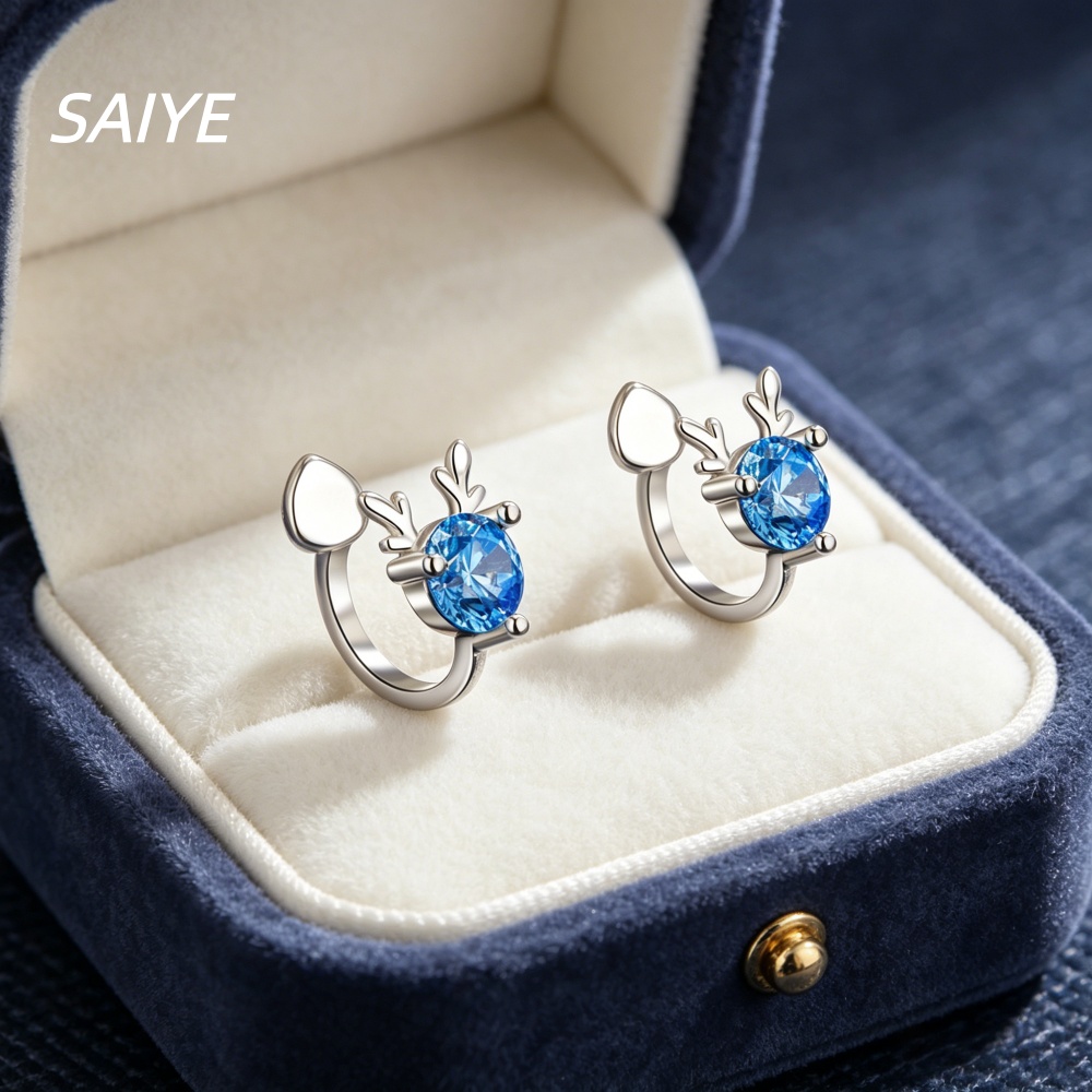 925 Sterling Silver Elk Ear Cl - Ear Cuff No Piercing 评论和价格