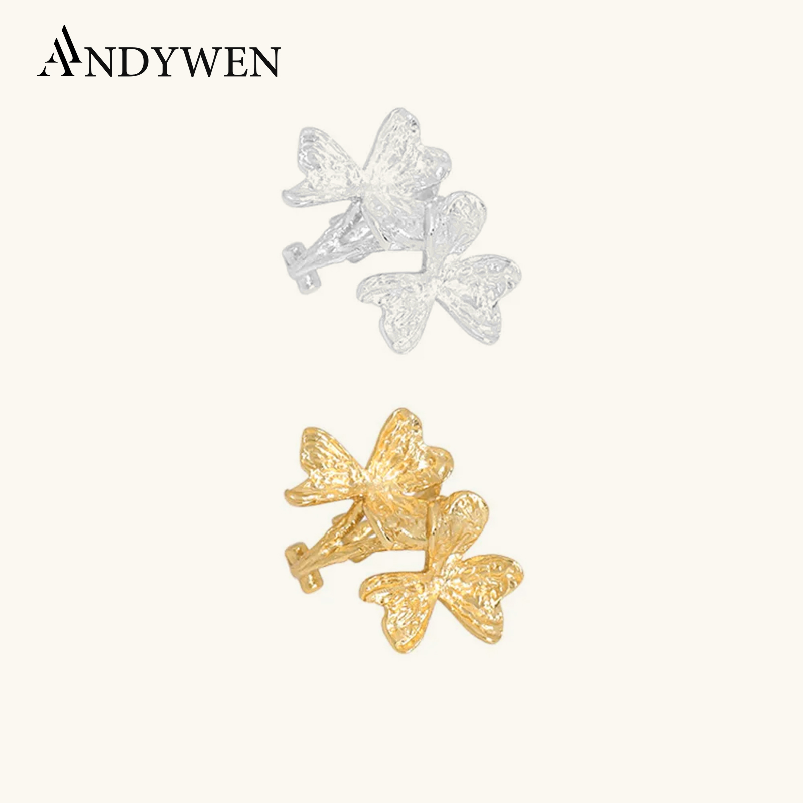 ANDYWEN 925 Sterling Silver Pl - Ear Cuff No Piercing 评论和价格