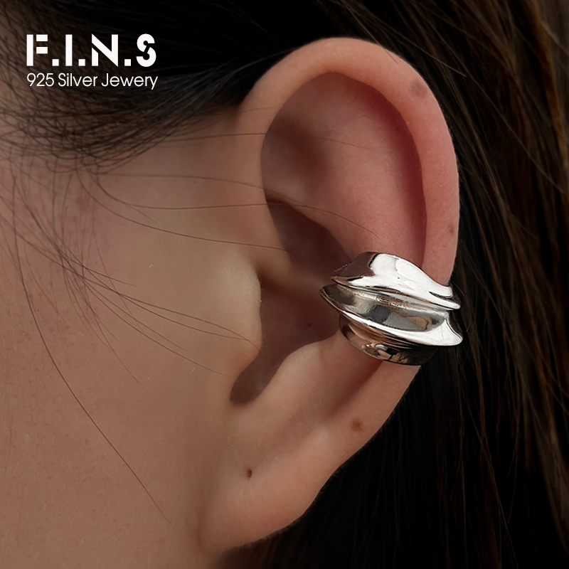 F.I.N.S 1PC Exaggerated Wide S - Ear Cuff No Piercing 评论和价格
