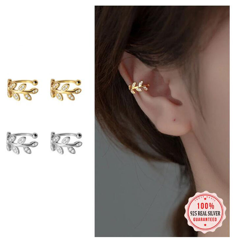 925 Sterling Silver Ear Cuff F - Ear Cuff No Piercing 评论和价格