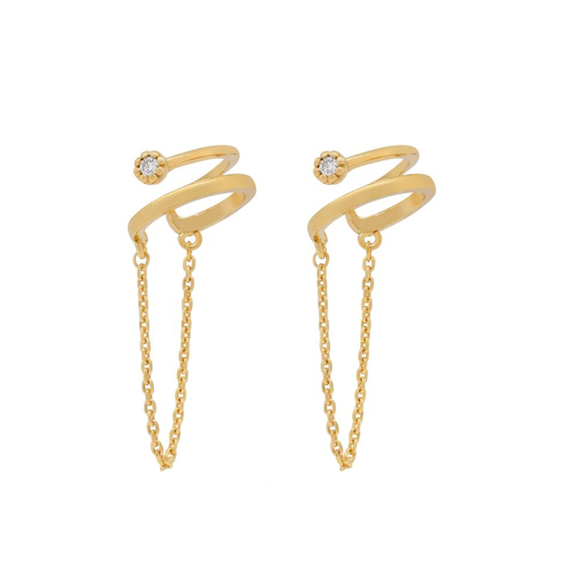 KEYOUNUO Gold Filled Silver Co - Ear Cuff No Piercing 评论和价格