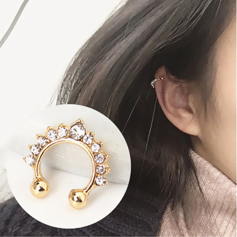 1PC U-Shape Nose Clip Fake Nos - Ear Cuff No Piercing 评论和价格
