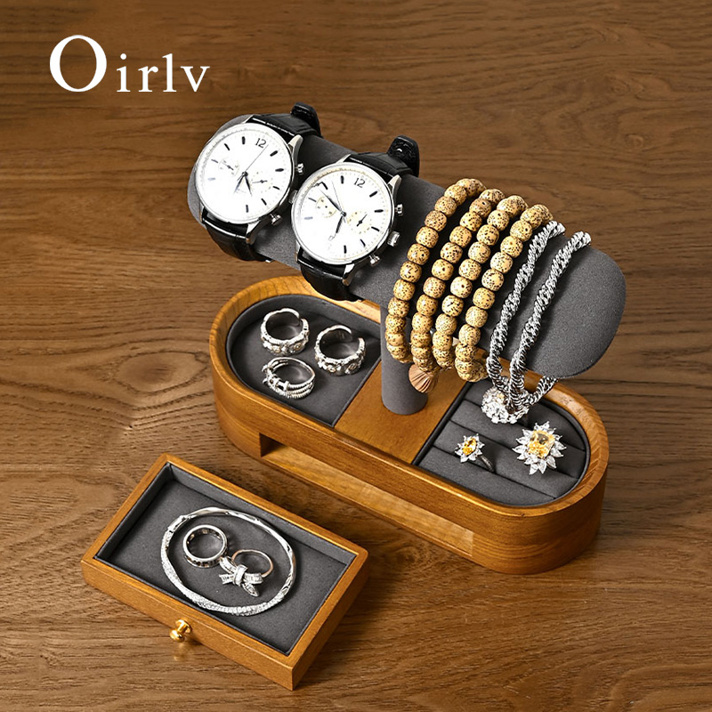 Oirlv Solid Wood Watch Organiz - Jewelry Box Organizer Watches 评论和价格