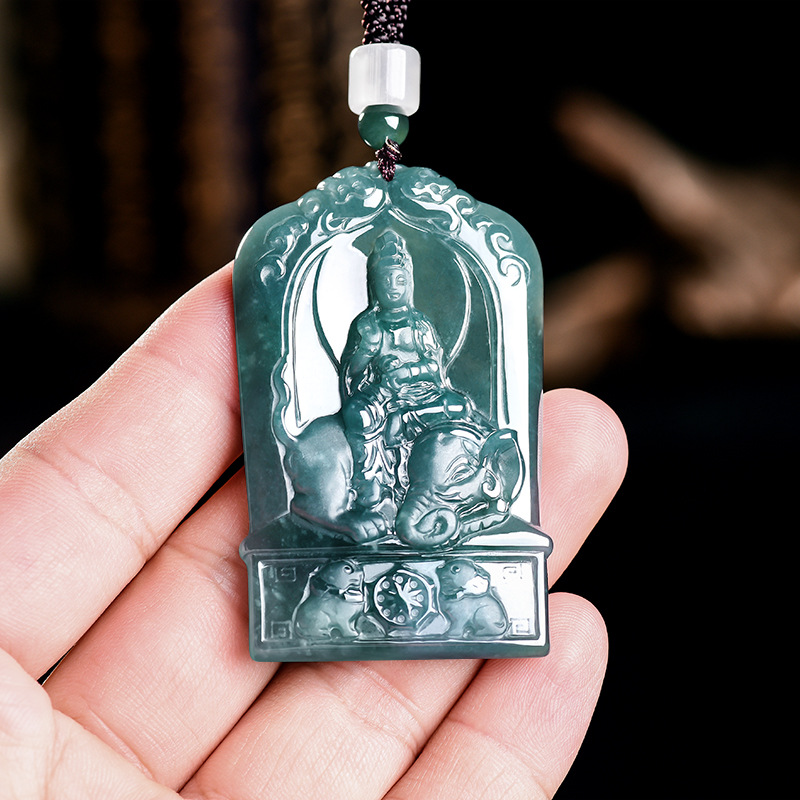 Natural Burmese Jadeite Guanyi - Luxury Gifts Jewelry & Watches Namfleg Mostar 评论和价格