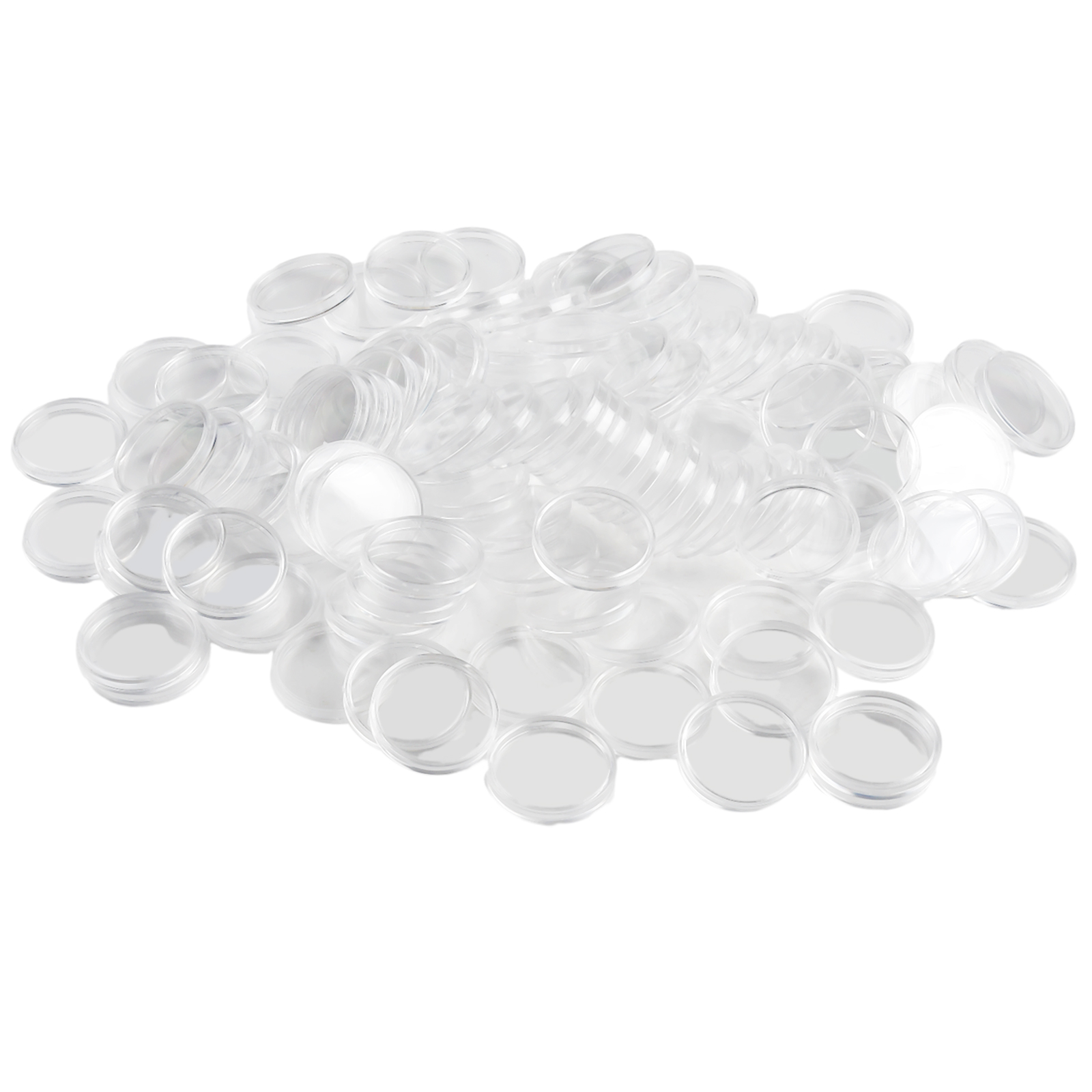 100Pcs Transparent Plastic Rou - Collectors Coins Jewelry & Watches Of Smithtown 评论和价格