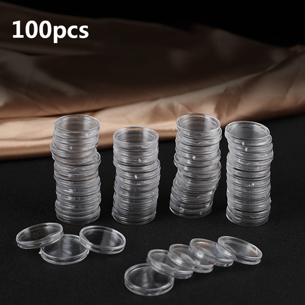 100pcs Transparent Plastic Sma - Collectors Coins Jewelry & Watches Of Smithtown 评论和价格