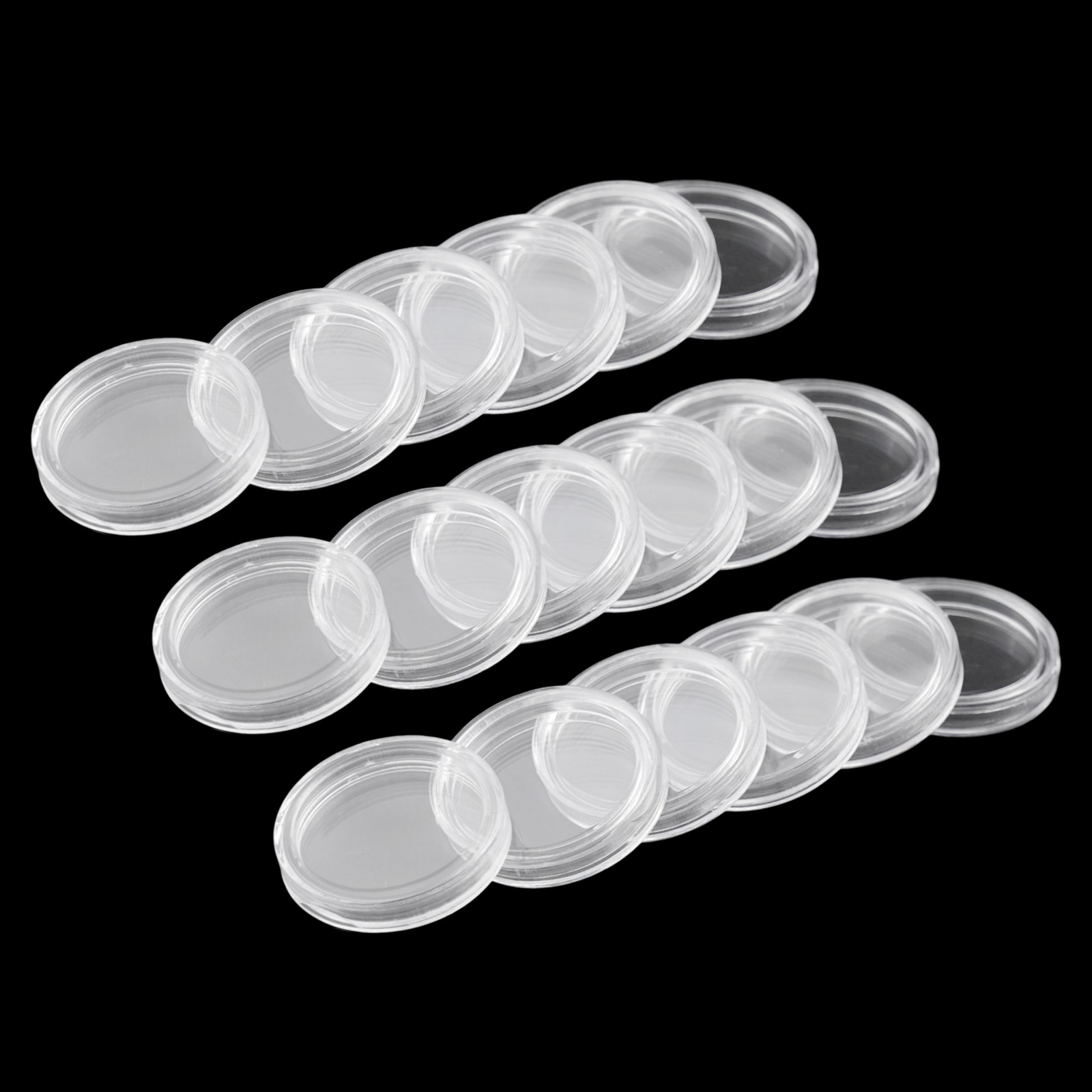 100 Pieces 23mm Clear Round Pl - Collectors Coins Jewelry & Watches Of Smithtown 评论和价格