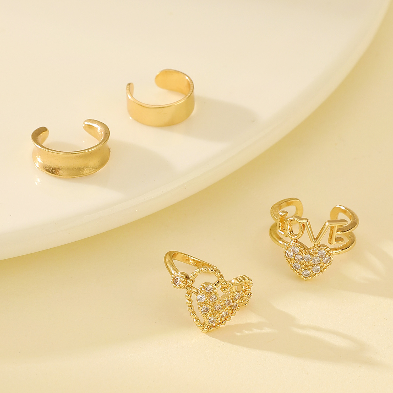 Korean Fashion Zircon Ear Clip - Ear Cuff No Piercing 评论和价格