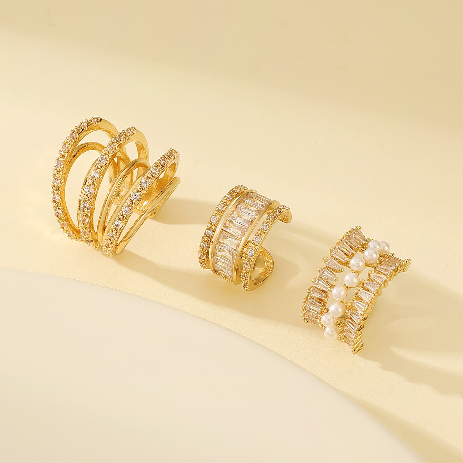 Korean Fashion Zircon Ear Clip - Ear Cuff No Piercing 评论和价格