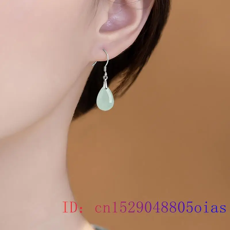 Burmese Jade Water Drop Earrin - Luxury Gifts Jewelry & Watches Namfleg Mostar 评论和价格