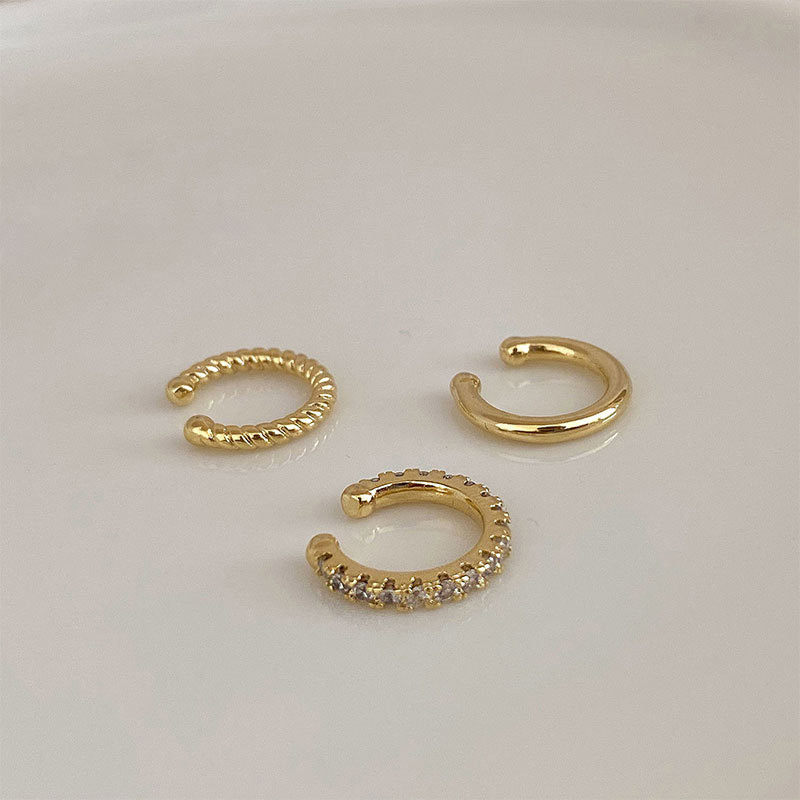 NEW SALE 3Pcs Simple Round Wra - Ear Cuff No Piercing 评论和价格