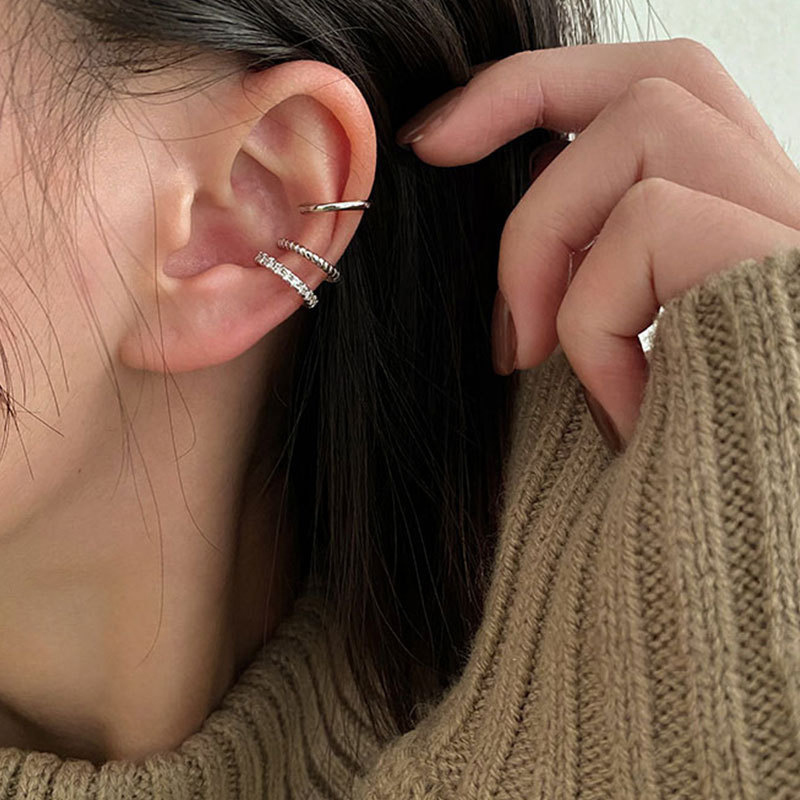 NEW SALE 3Pcs Simple Round Wra - Ear Cuff No Piercing 评论和价格