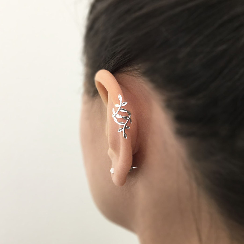 1PC Plated 24K Gold Vintage Cr - Ear Cuff No Piercing 评论和价格